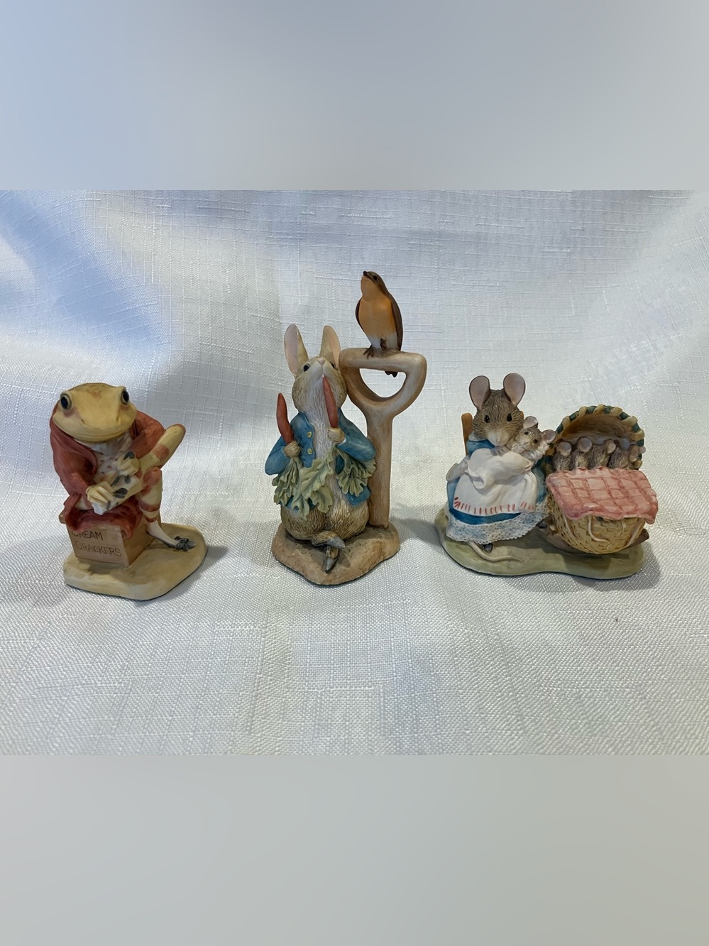 Vintage Beatrix Potter Figures, Set Of 3, Made in Britain, 1991, Border Fine Art - Picture 16 of 16